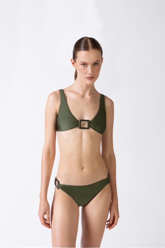 Biquini Alças Verde Croco