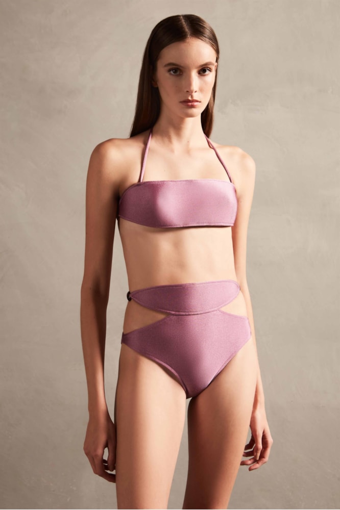 Biquini Hot Pants Vazado Orquídea Vintage Orquidea