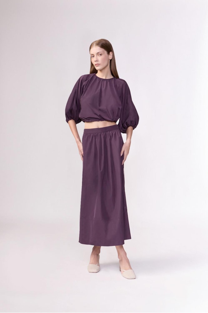 Blusa Curta Franzida Opulence