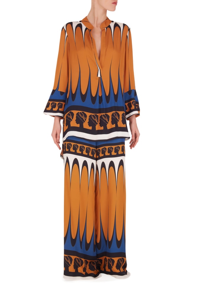 Calca Pantalona La Africana Amarelo