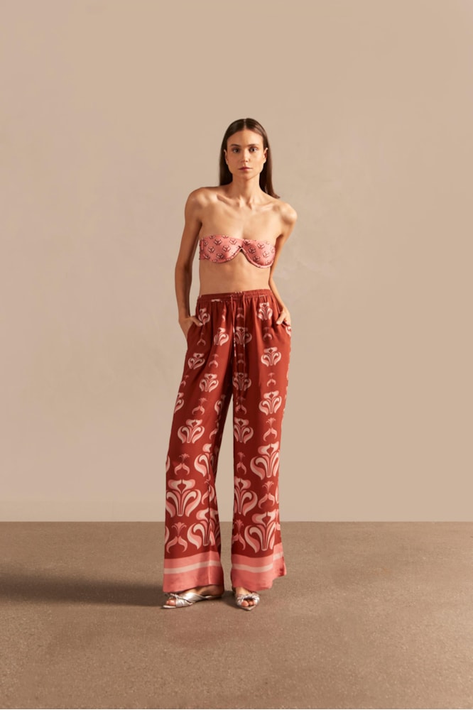 Calça Pantalona Lírio Vintage Unico