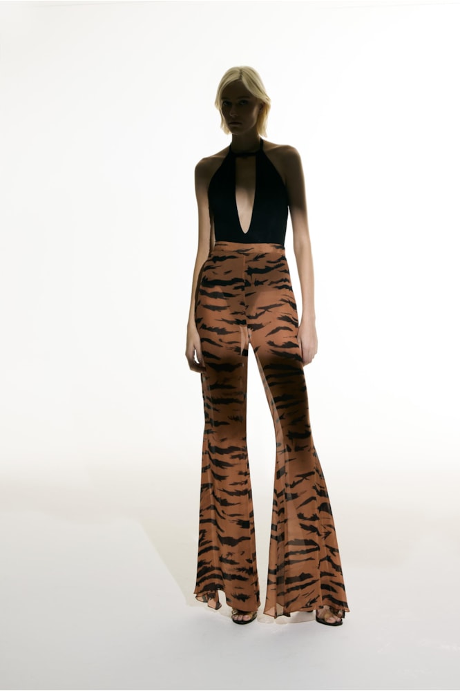 Calça Pantalona Sabine Getty Bege