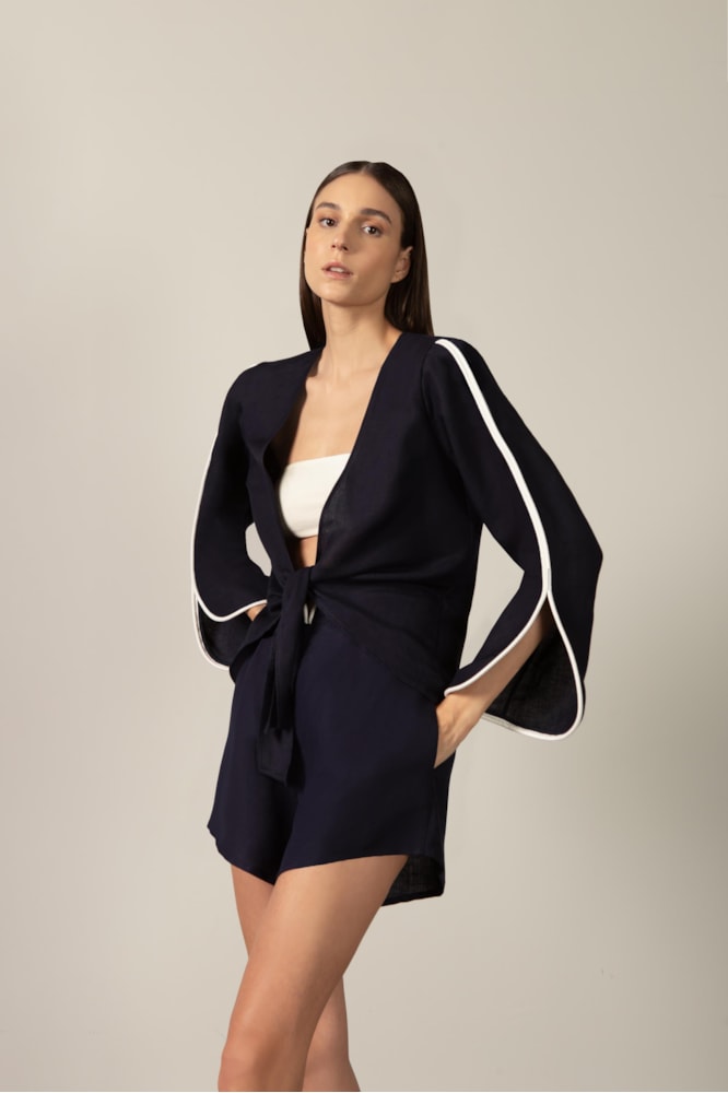 Camisa de Amarrar Bicolor