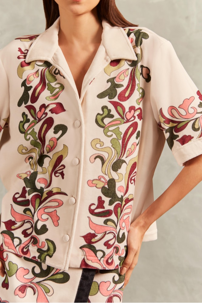 Camisa Manga Curta Inamorata Off White