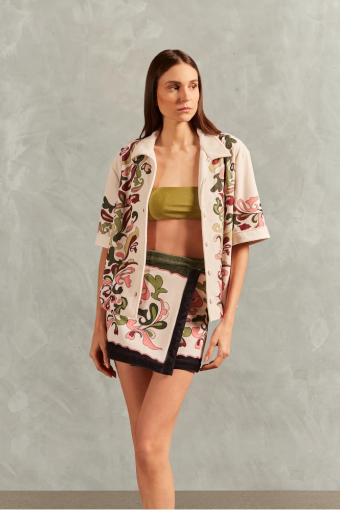 Camisa Manga Curta Inamorata Off White