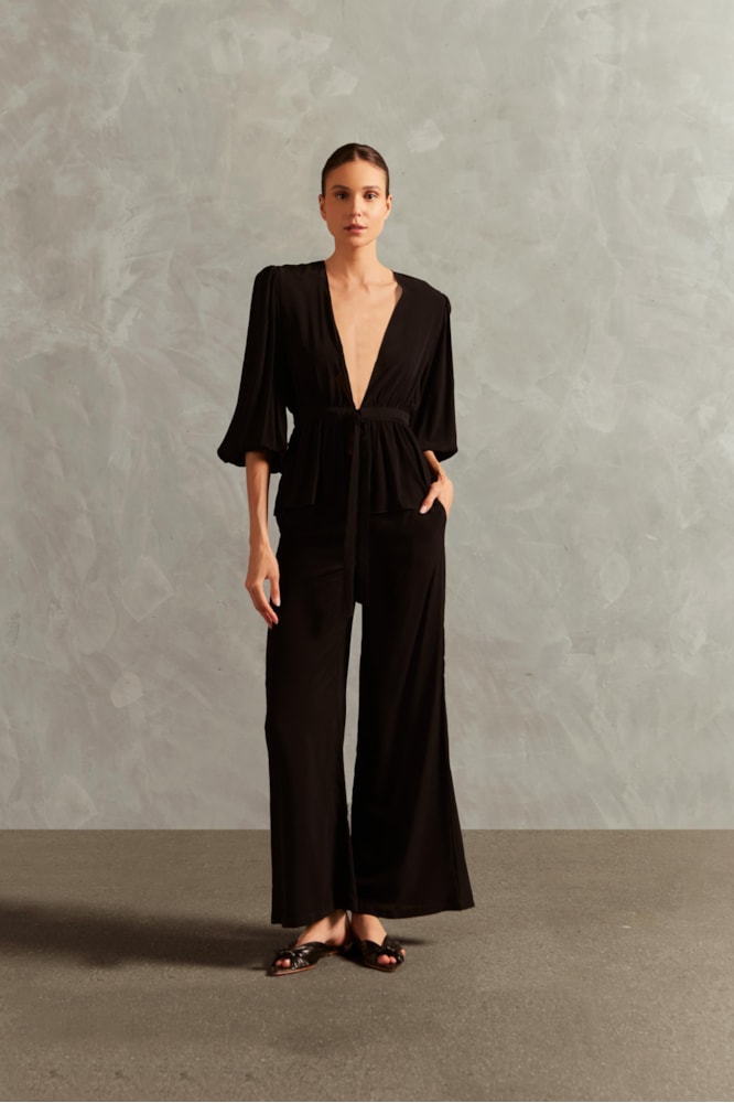 Camisa Manga Longa Timeless Preto