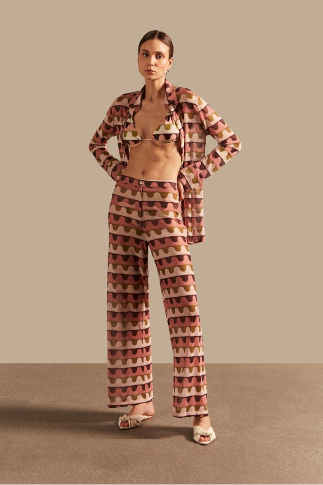 Camisa Manga Longa Tule Giardino Unico