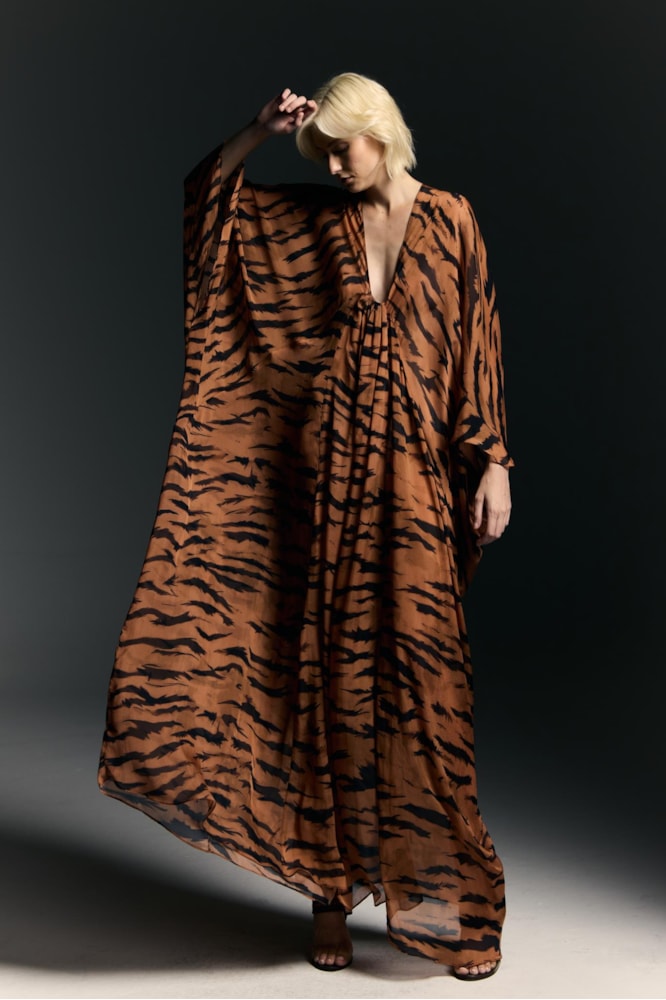 Kaftan Longo Sabine Getty Bege