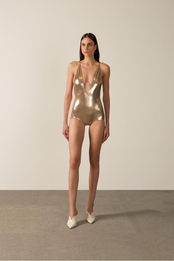 Maillot Decote v Ouro