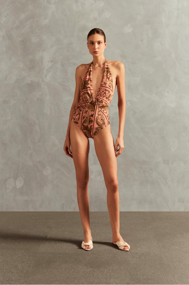 Maillot Frente Unica Hera Rosa