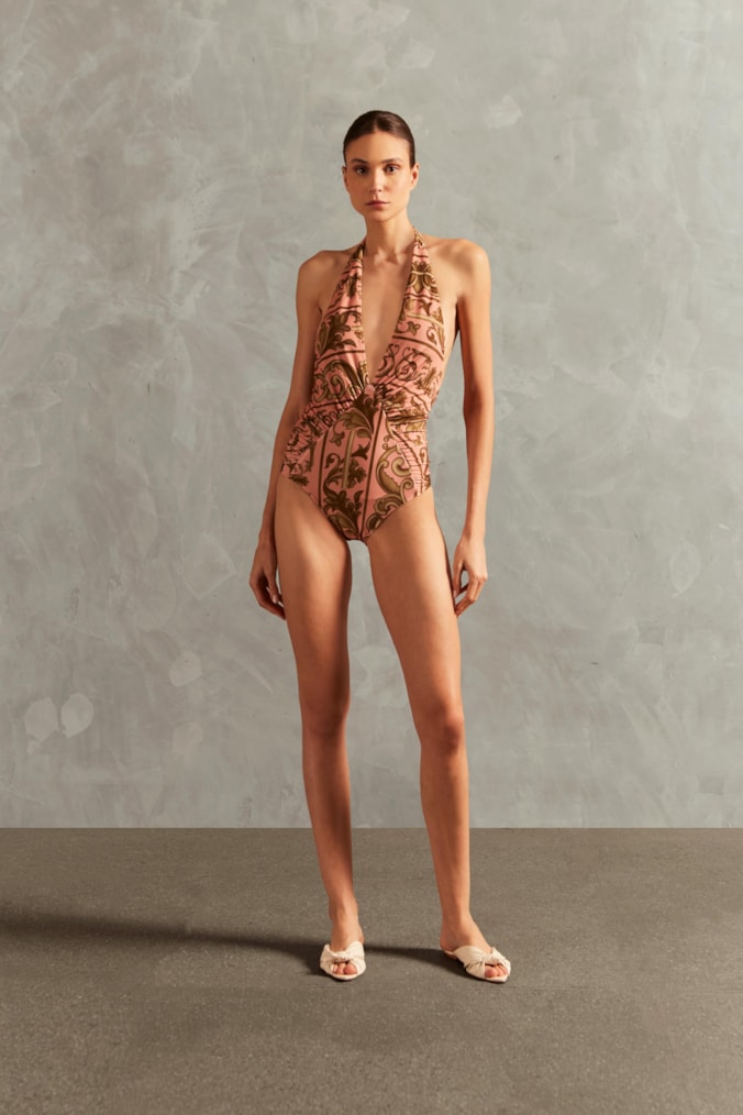 Maillot Frente Unica Hera Rosa