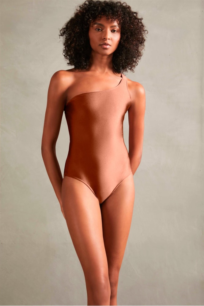 Maillot Ombro Só Orquídea Vintage Bronze