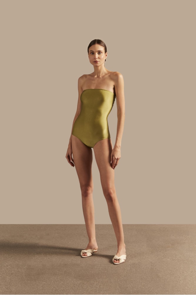 Maillot Tomara Que Caia Lisos Pistache