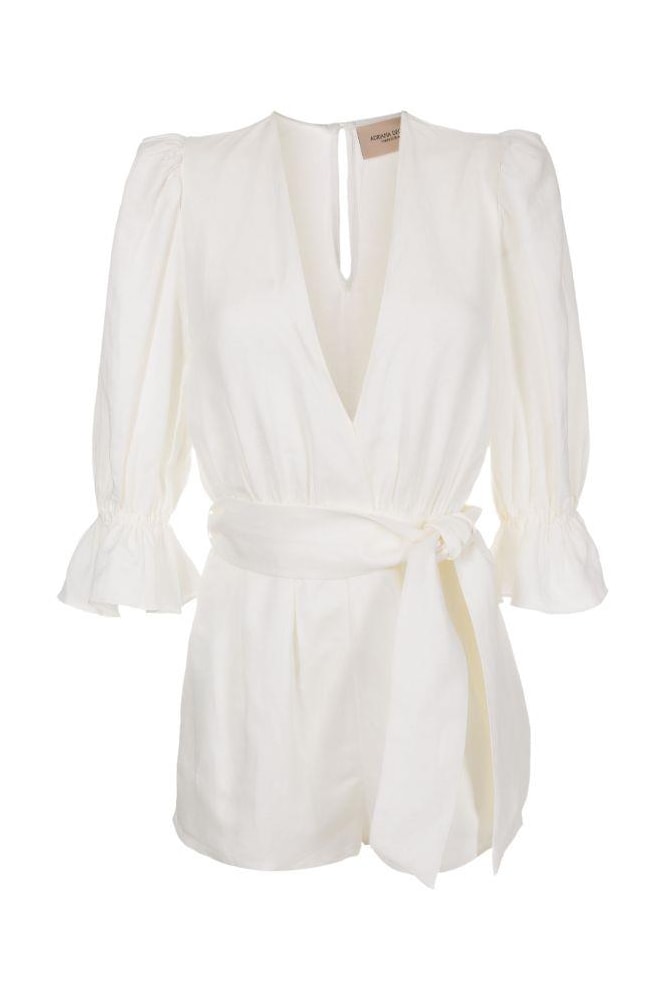 Playsuit Manga Bufante Off White
