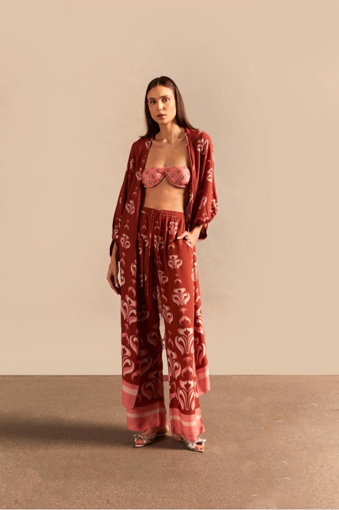 Robe Longo de Amarrar Lírio Vintage Unico