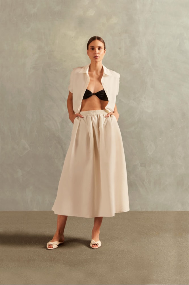 Saia Longa Inamorata Off White