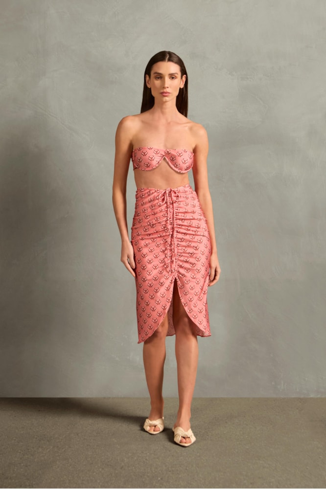 Saia Midi Lirio Vintage Unico