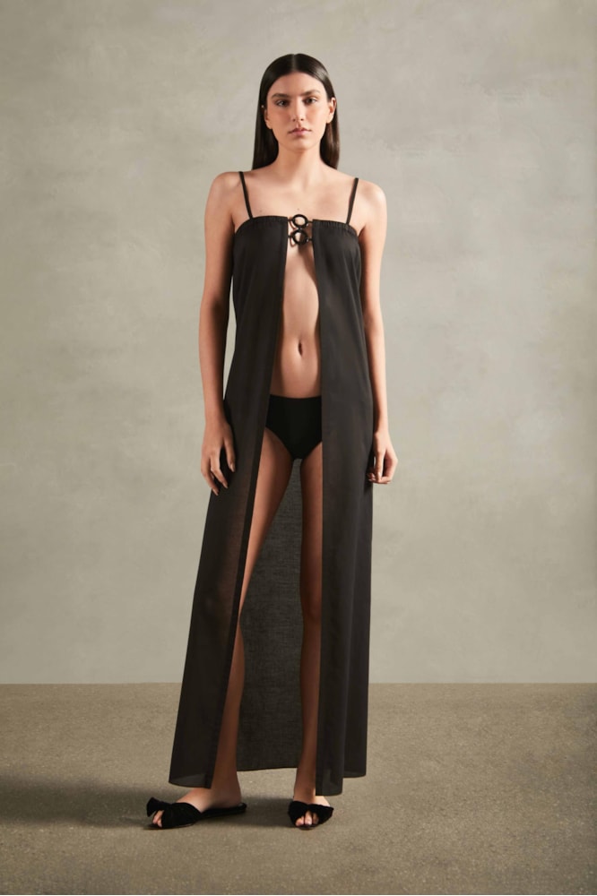 Saída Longa Argolas Timeless Preto
