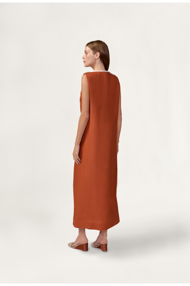 Vestido Longo Bicolor