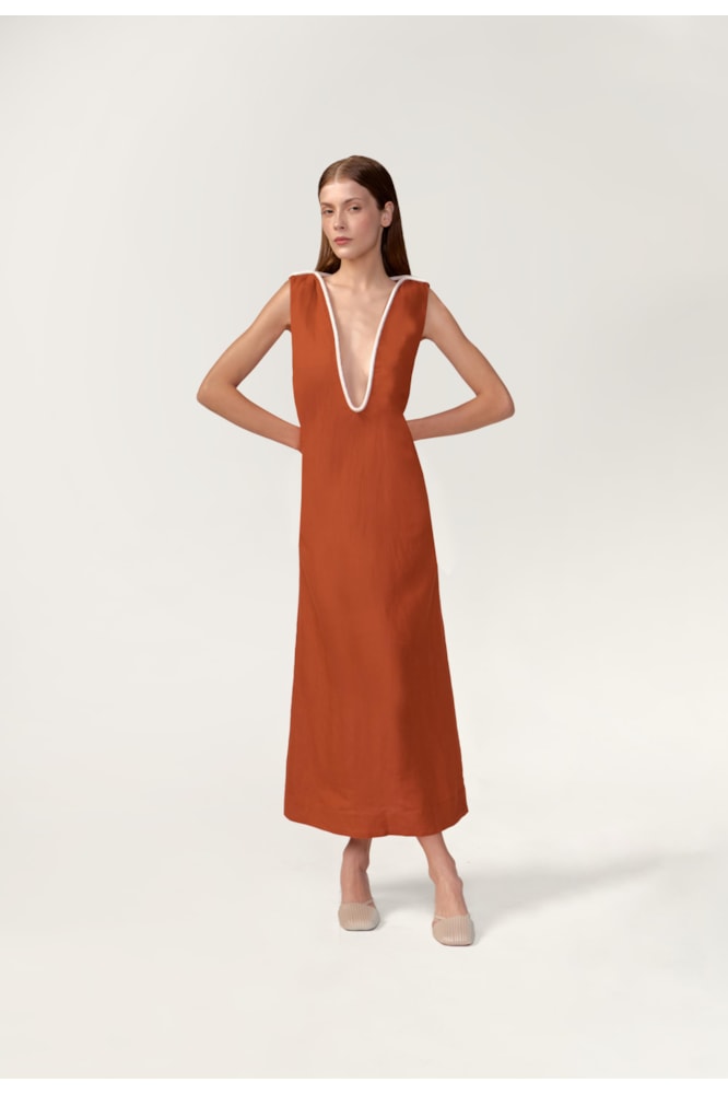 Vestido Longo Bicolor