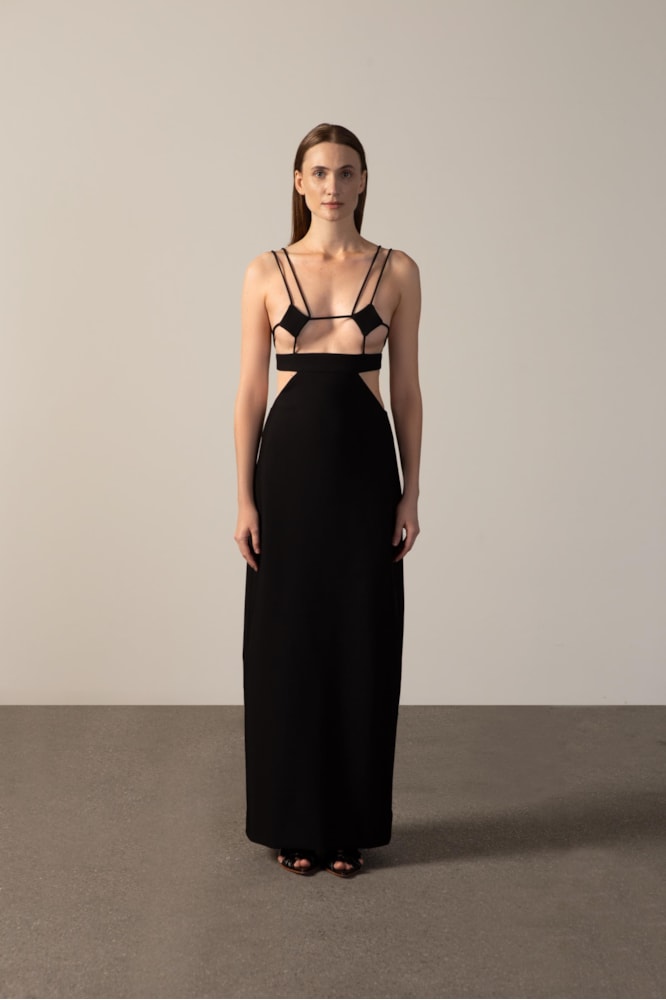 Vestido Longo Busto Nipple Lisos