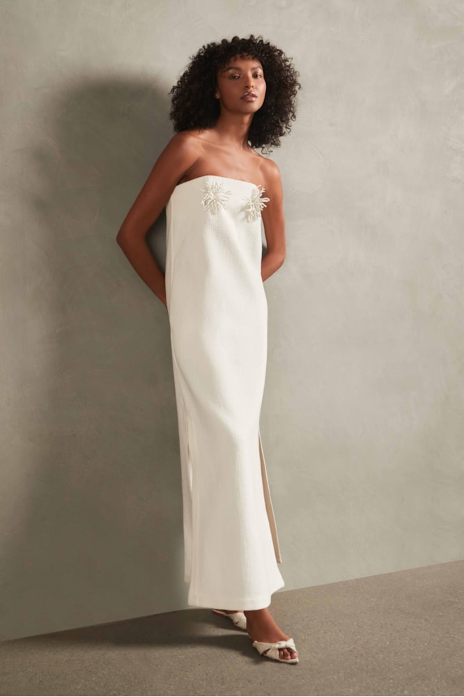 Vestido Longo Busto Ouriço La Mer Branco