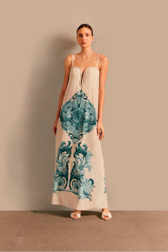 Vestido Longo Estruturado Hera Off White
