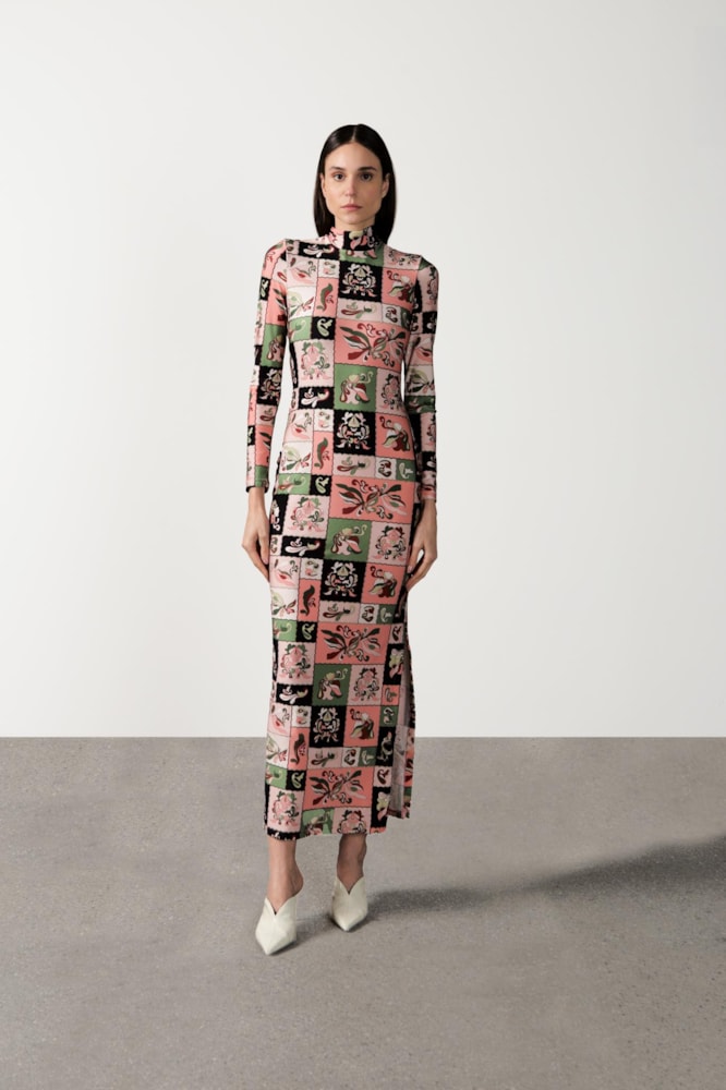 Vestido Longo Manga Longa Inamorata Verde