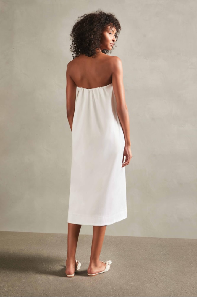 Vestido Midi Tomara Que Caia Off White